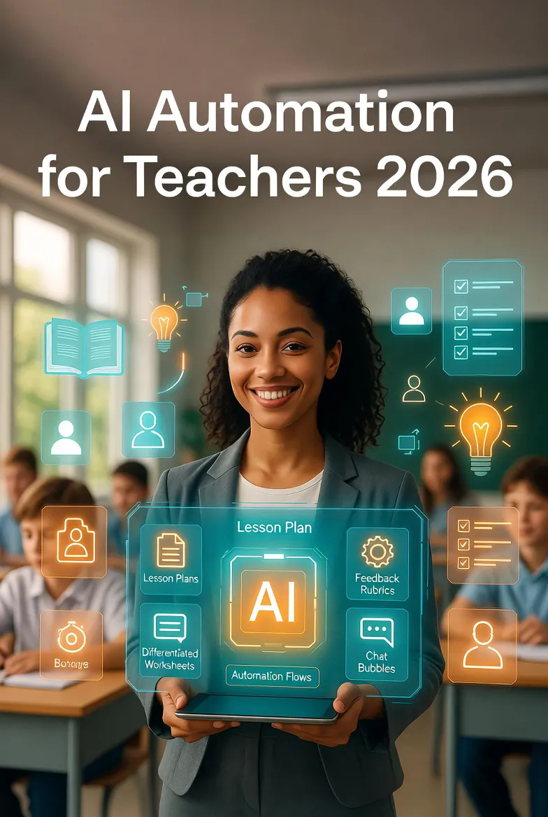 AI Automation for Teachers 2026 — lesson planning, grading, feedback, and automation workflows